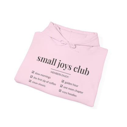 Small Joys Club Hoodie | Cozy Checklist Sweatshirt