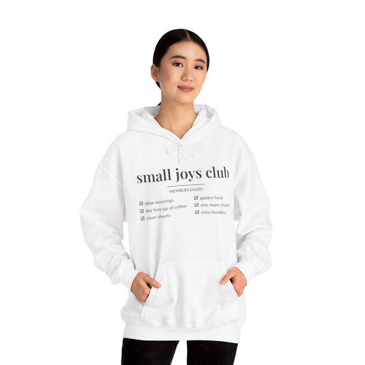 Small Joys Club Hoodie | Cozy Checklist Sweatshirt