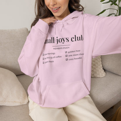 Small Joys Club Hoodie | Cozy Checklist Sweatshirt