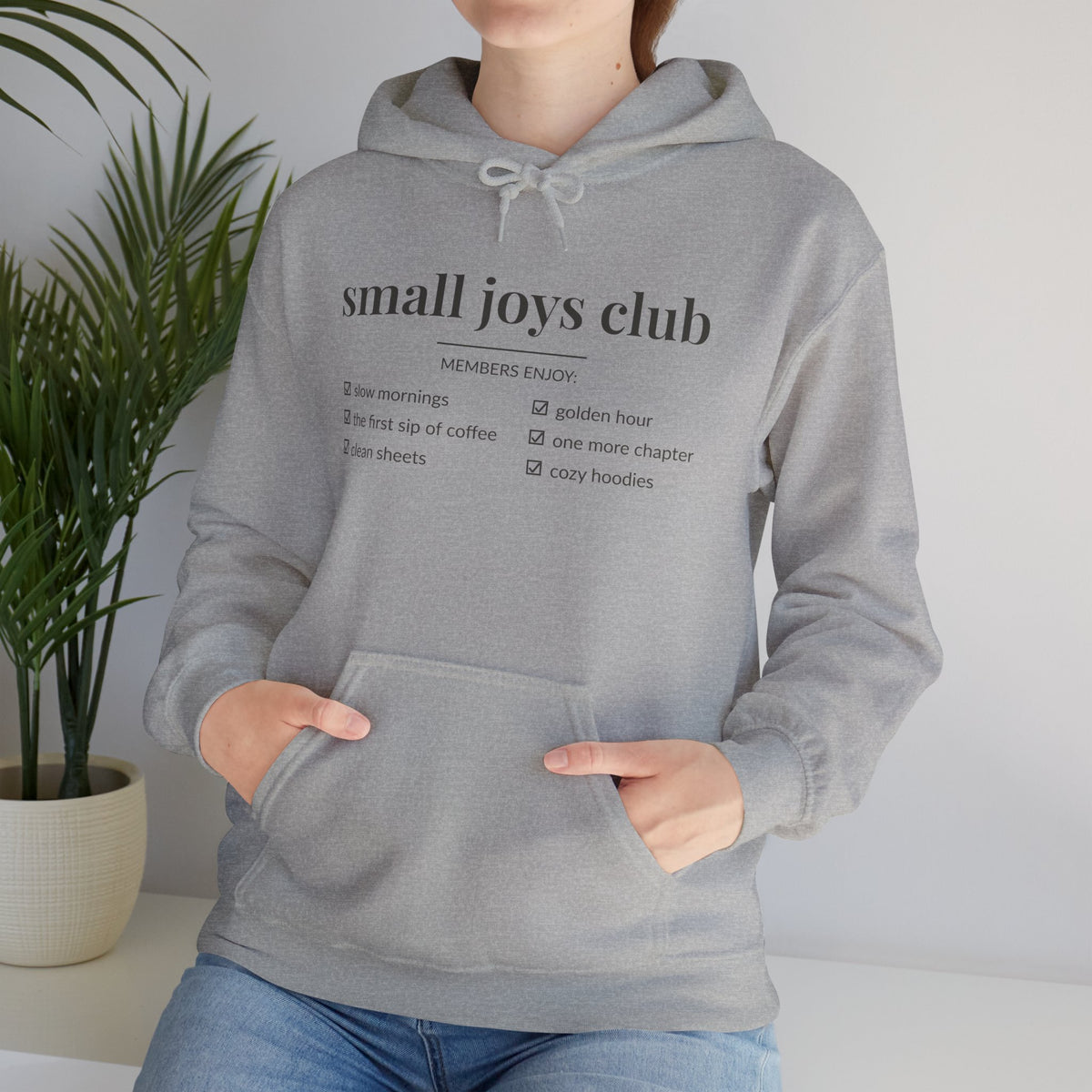 Small Joys Club Hoodie | Cozy Checklist Sweatshirt