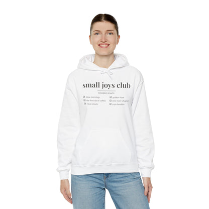 Small Joys Club Hoodie | Cozy Checklist Sweatshirt