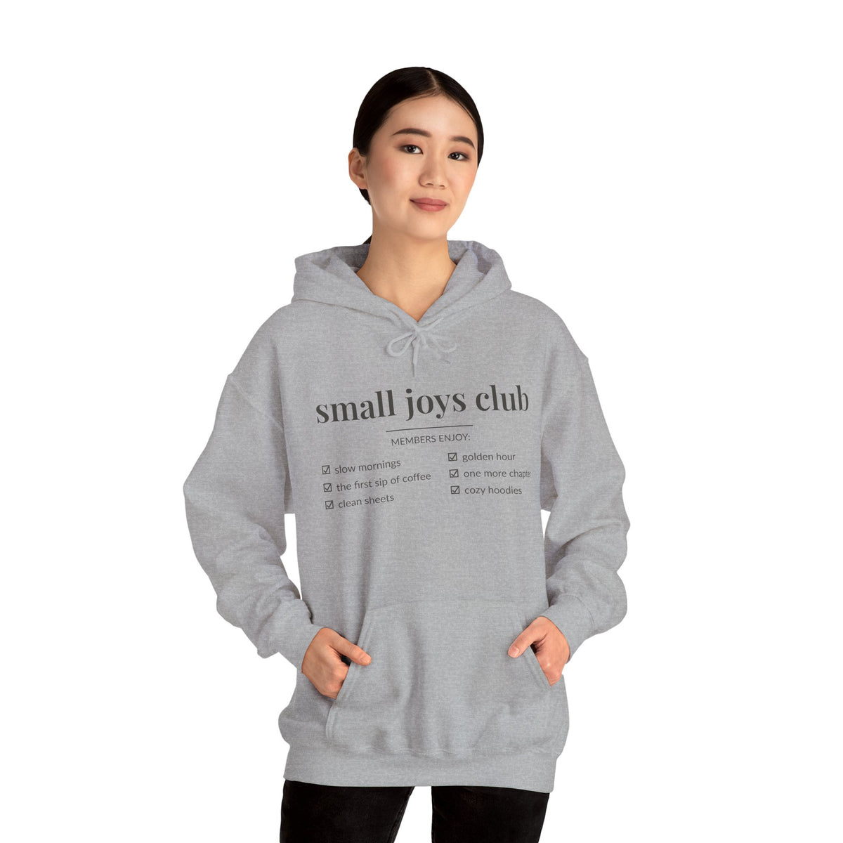 Small Joys Club Hoodie | Cozy Checklist Sweatshirt