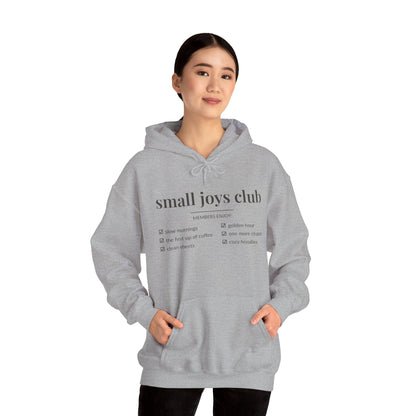 Small Joys Club Hoodie | Cozy Checklist Sweatshirt