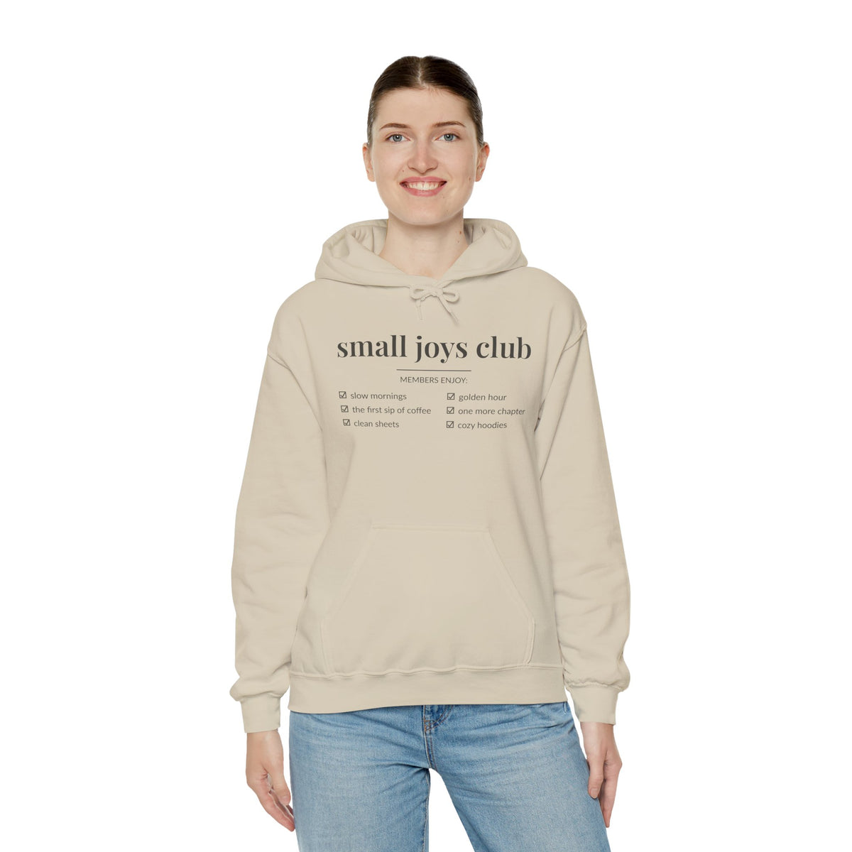 Small Joys Club Hoodie | Cozy Checklist Sweatshirt