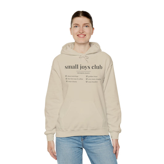 Small Joys Club Hoodie | Cozy Checklist Sweatshirt